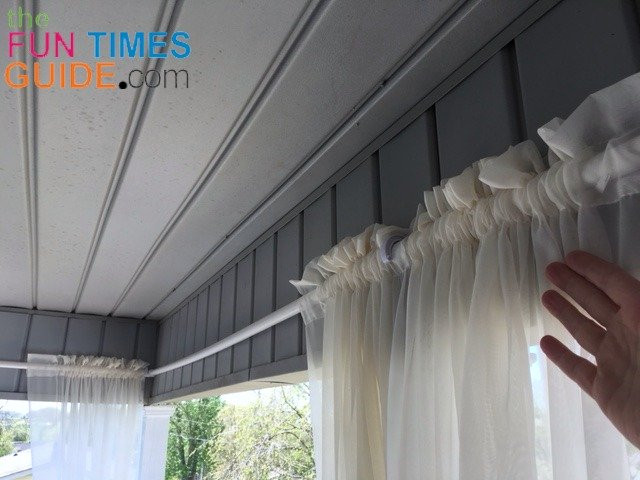 DIY Outdoor Curtain Rod
 DIY Curtain Rods For Outdoor Porch Curtains See How I