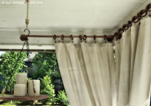 DIY Outdoor Curtain Rod
 10 Amazing DIY Outdoor Furniture and Decor Ideas Setting