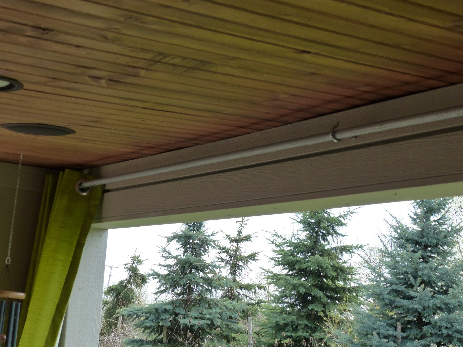 DIY Outdoor Curtain Rod
 JULIE PETERSON Simple Redesign DIY BUDGET OUTDOOR