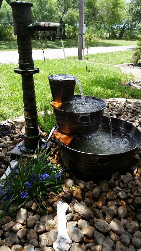 DIY Outdoor Drinking Fountain
 Ideas To Make Your Own Outdoor Water Fountains TOP Cool DIY