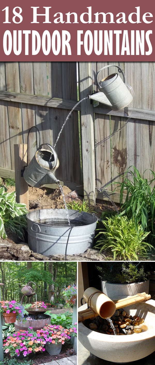 DIY Outdoor Drinking Fountain
 18 Awesome Outdoor Fountains You Can Make Yourself