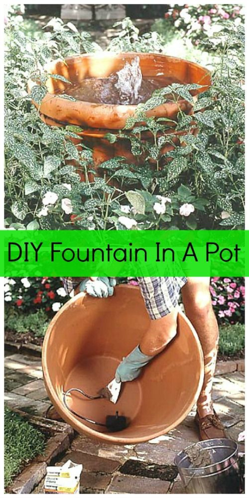 DIY Outdoor Drinking Fountain
 How To Make A Fountain In A Pot