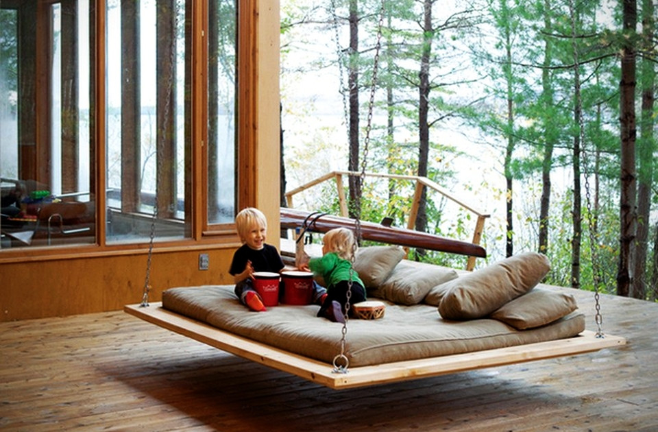DIY Outdoor Hanging Bed
 12 DIY Swing Bed ideas to enjoy floating in mid air HomeCrux