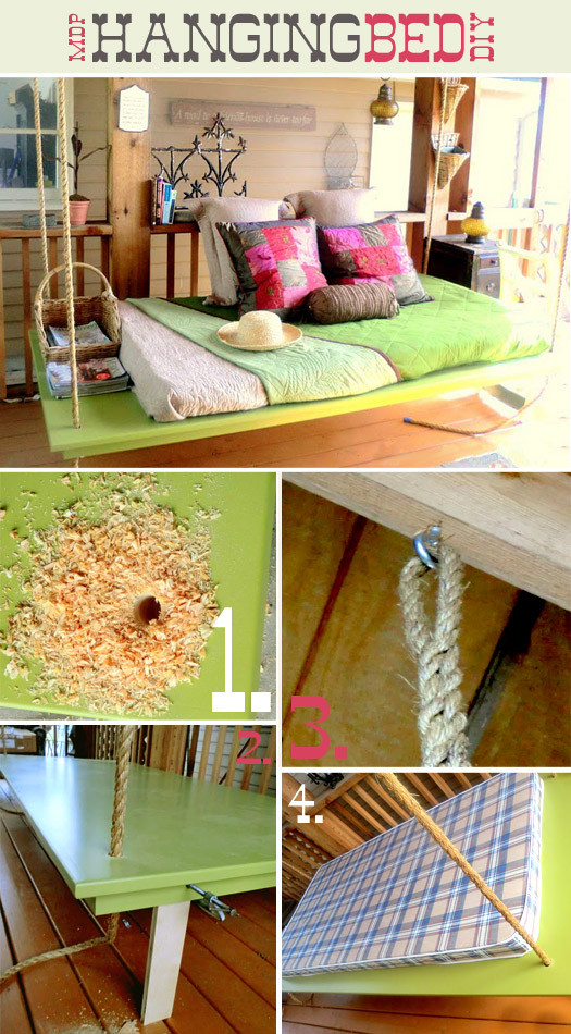 DIY Outdoor Hanging Bed
 I Want This DIY Hanging Bed