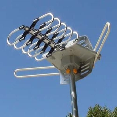 DIY Outdoor Hdtv Antenna
 Outdoor HDTV Power Rotor Amplified 36dB 360° Remote UHF