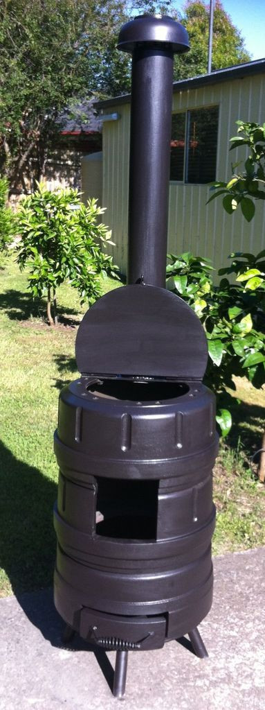 DIY Outdoor Heater
 Pot Belly Stove Outdoor Wood Heater Cool