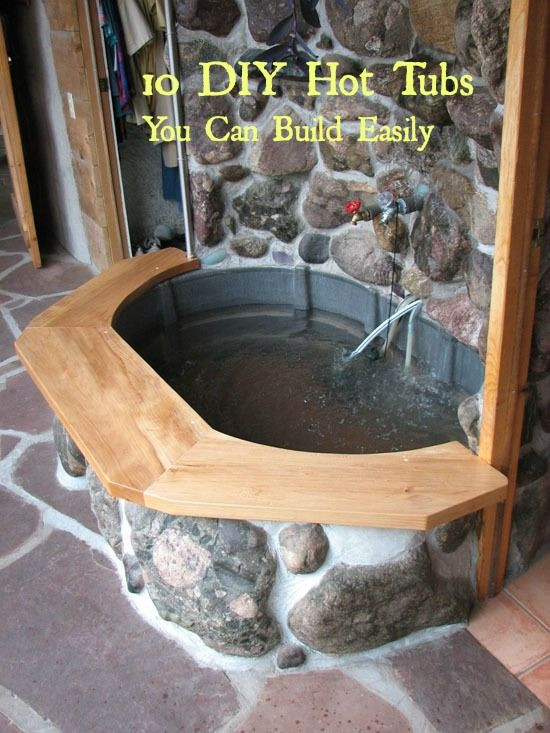DIY Outdoor Hot Tub
 10 DIY Hot Tubs That Are Inexpensive To Build