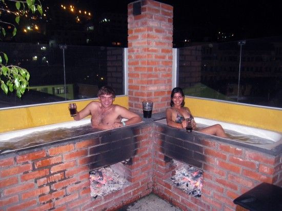 DIY Outdoor Hot Tub
 wood fired outdoor beer spa ally