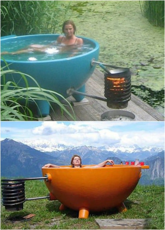 DIY Outdoor Hot Tub
 12 Relaxing And Inexpensive Hot Tubs You Can DIY In A