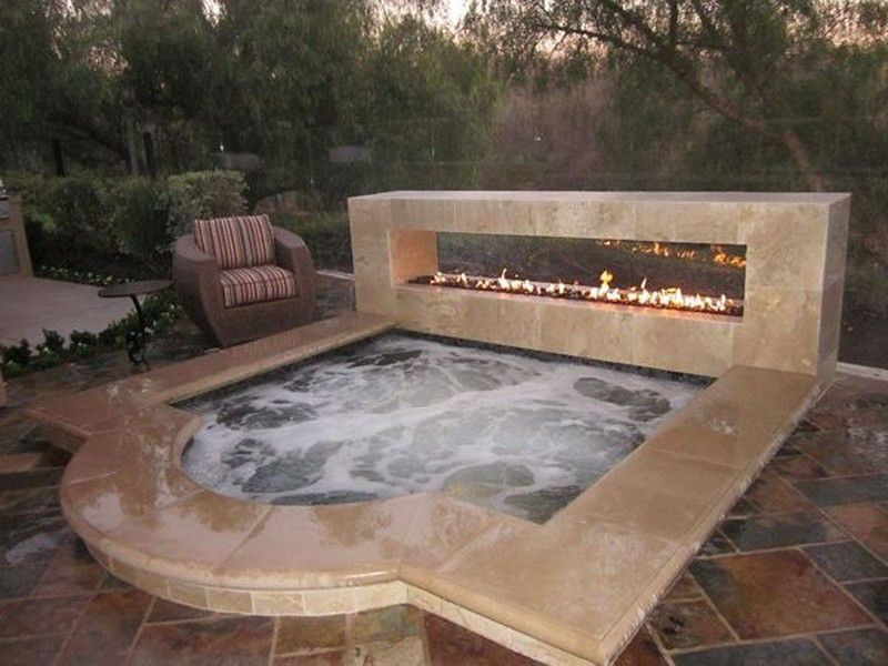 DIY Outdoor Hot Tub
 diy inground hot tub Google Search