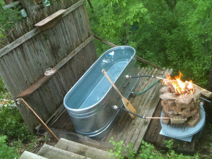 DIY Outdoor Hot Tub
 Japanese Soaking Tub Outdoor Diy Joel 39 S Outdoor Tub