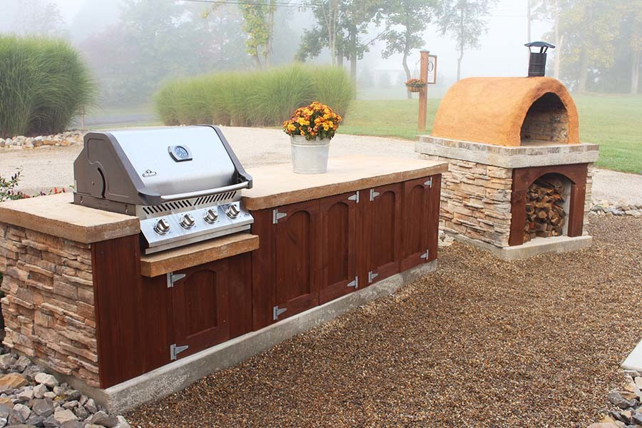 DIY Outdoor Kitchen Cabinets
 How To Make Homemade Concrete Countertops For Outdoor Kitchens