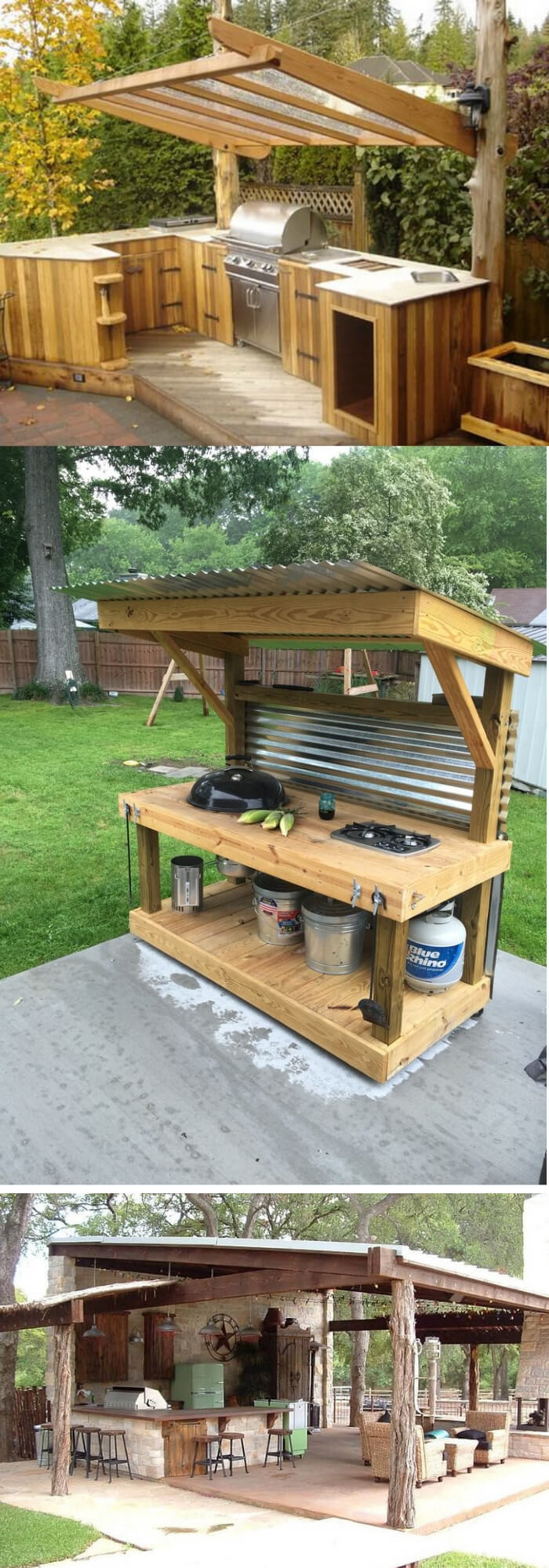 DIY Outdoor Kitchen Cabinets
 31 Stunning Outdoor Kitchen Ideas & Designs With
