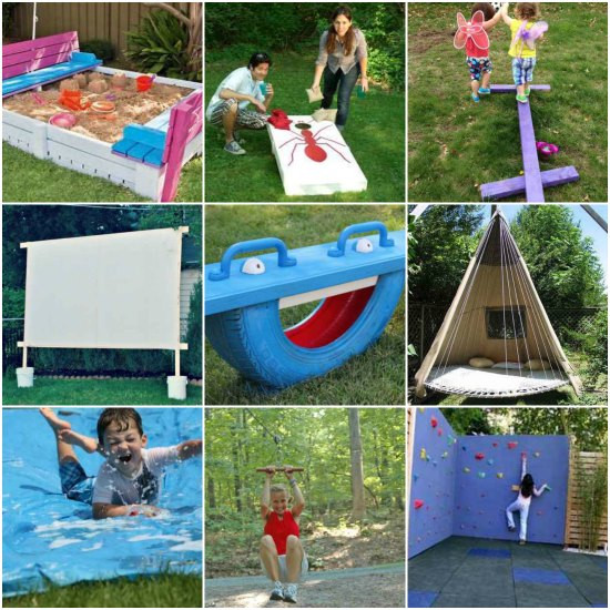 DIY Outdoor Play Area
 20 Awesome DIY Outdoor Play Equipment For Kids