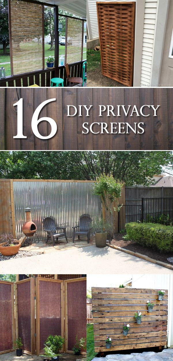 DIY Outdoor Privacy Screen
 16 DIY Privacy Screens That Will Make Your Space More