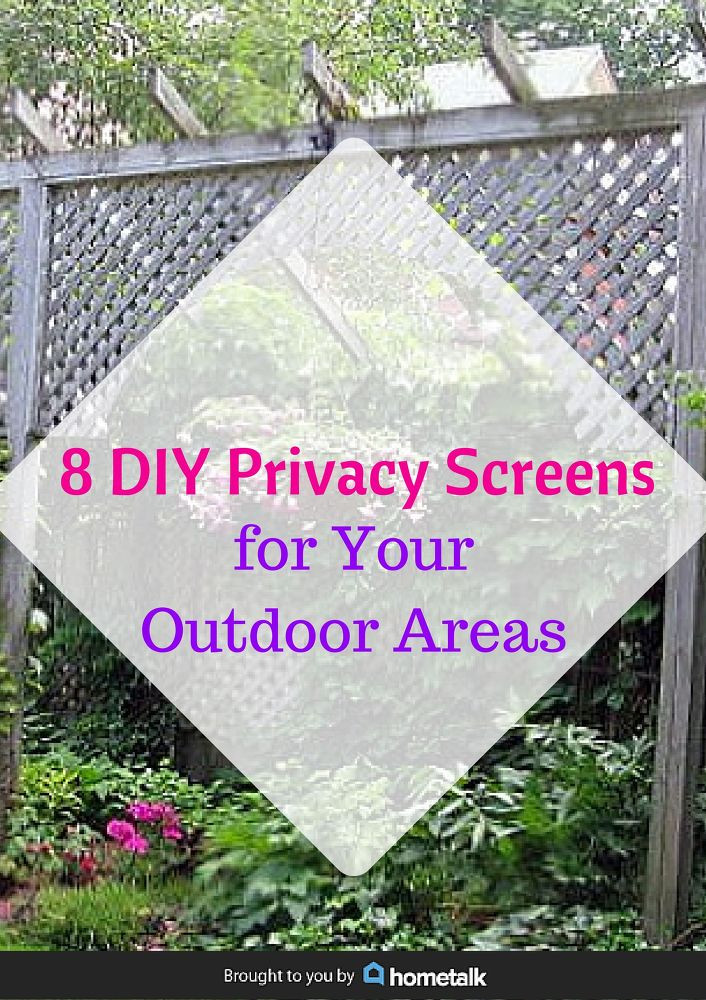 DIY Outdoor Privacy Screen
 8 DIY Privacy Screens for Your Outdoor Areas