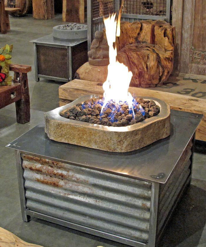 DIY Outdoor Propane Fire Pit
 1000 ideas about Stone Fire Pits on Pinterest