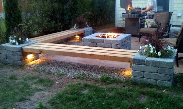 DIY Outdoor Propane Fire Pit
 Modern patio decorating awesome DIY propane fire pit ideas