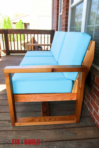 DIY Outdoor Sectional Plans
 DIY Modern Outdoor Sofa