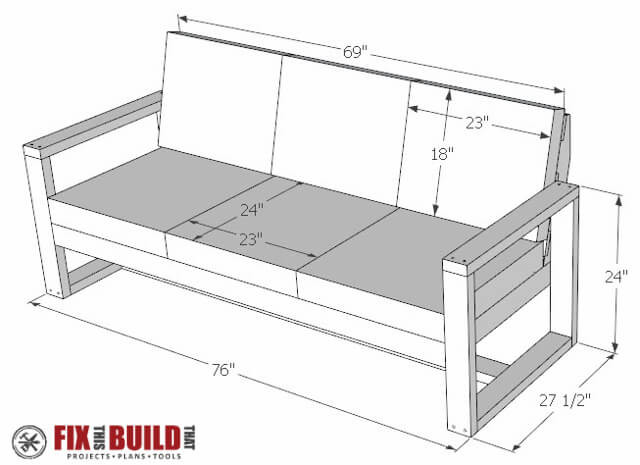 DIY Outdoor Sectional Plans
 How to Build a DIY Modern Outdoor Sofa