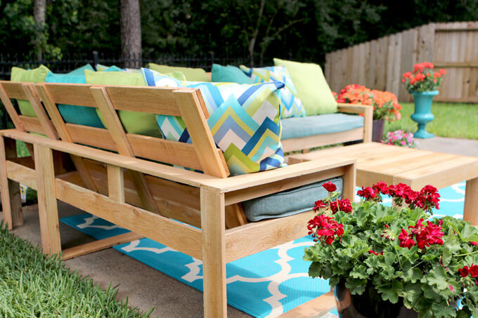 DIY Outdoor Sectional Plans
 DIY Outdoor Sectional for Under $100