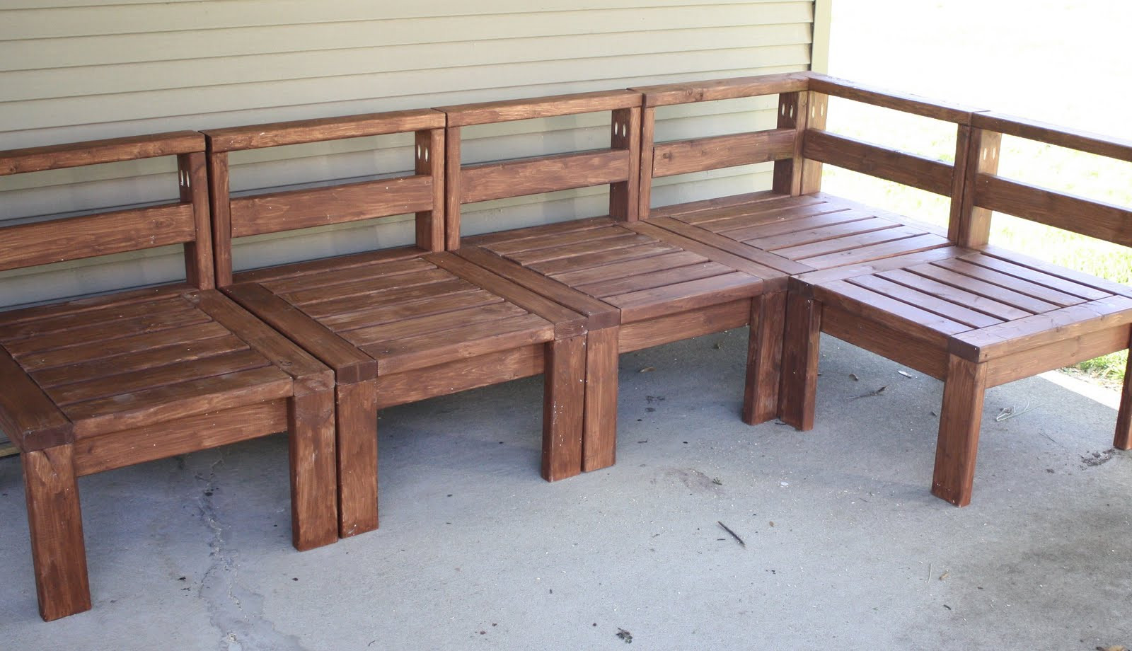 DIY Outdoor Sectional Plans
 More Like Home 2x4 Outdoor Sectional