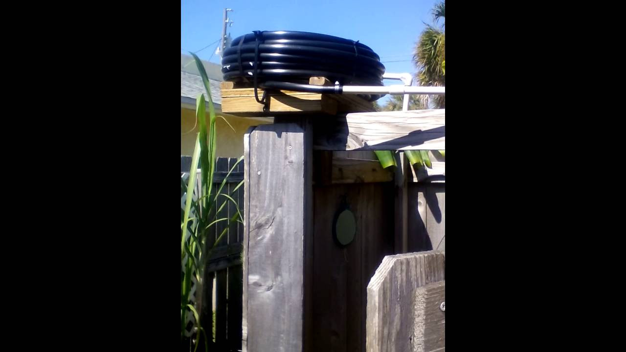 DIY Outdoor Solar Shower
 Simple Life DIY outdoor solar shower