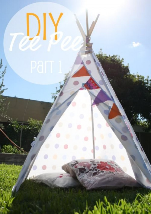 DIY Outdoor Teepee
 9 Easy DIY Outdoor Tents and Teepees Shelterness