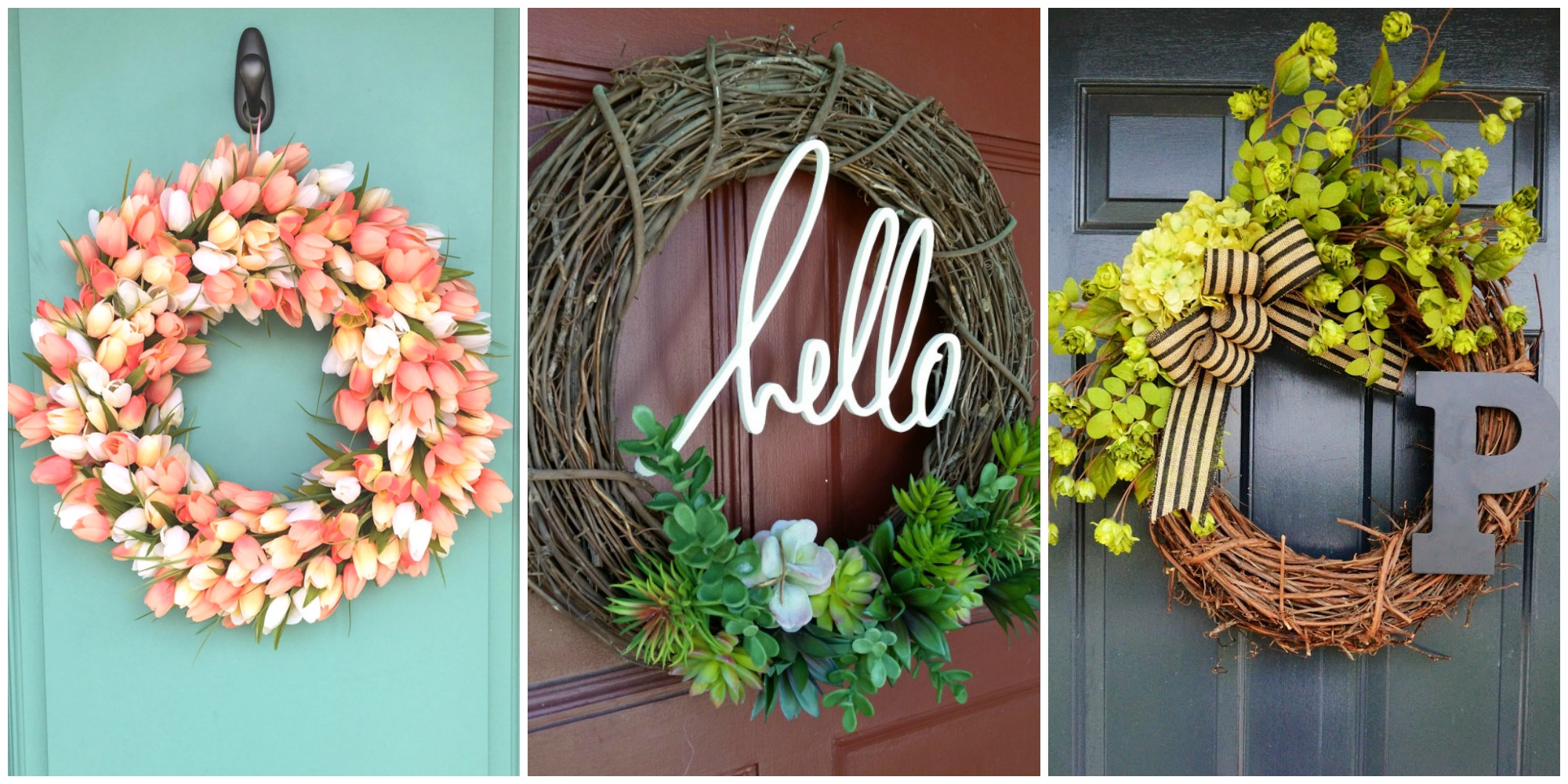 DIY Outdoor Wreath
 10 DIY Summer Wreath Ideas Outdoor Front Door Wreaths