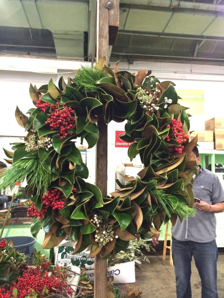 DIY Outdoor Wreath
 DIY Magnolia Wreath Cheap Christmas Decor From Yard