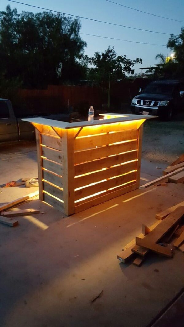 DIY Pallet Bar Plans
 DIY Bar Projects for Wooden Pallets – Ideas with Pallets