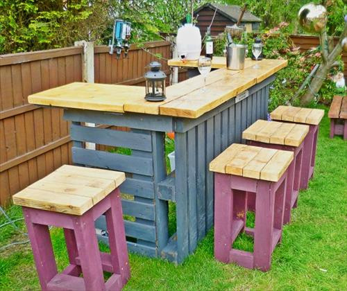 DIY Pallet Bar Plans
 DIY wooden Pallet Bar