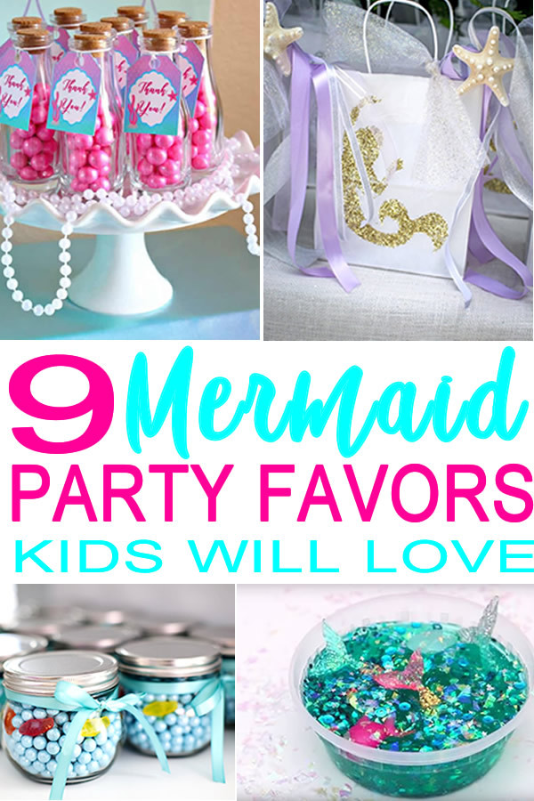 DIY Party Favours For Kids
 Mermaid Party Favor Ideas