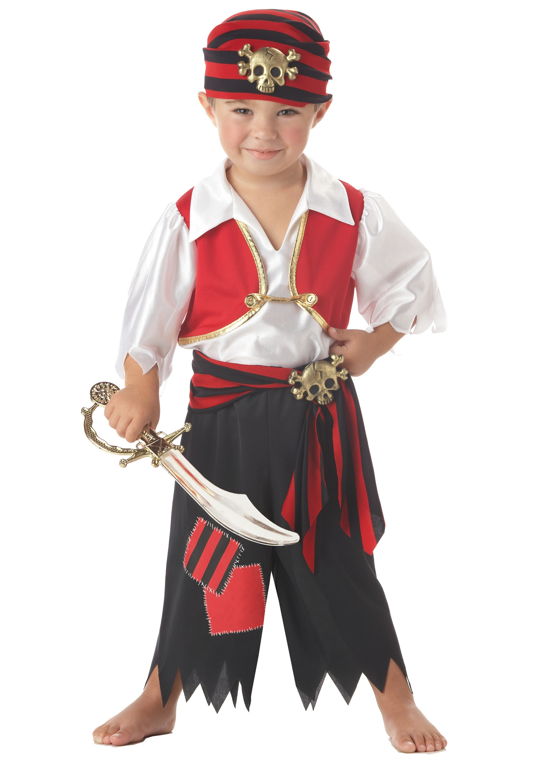 DIY Pirate Costumes For Kids
 Toddler Ahoy Matey Pirate Costume