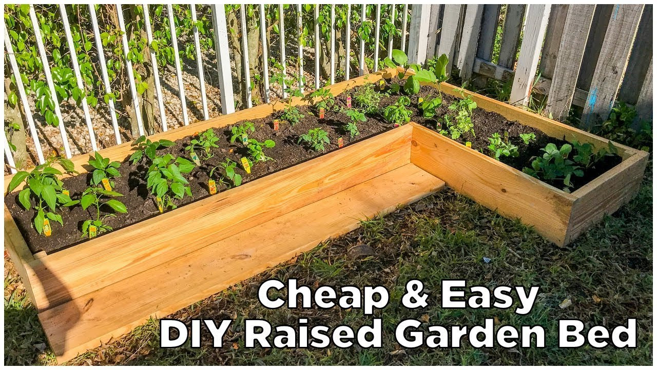 DIY Plans For Raised Beds
 Super Easy & Cheap DIY Raised Garden Bed