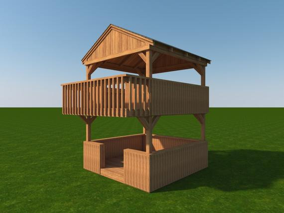 DIY Playhouse Plans
 Build your own 2 Story Playhouse Fort DIY Plans Fun to build