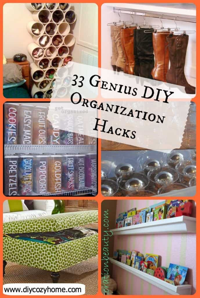 DIY Projects For Home Organization
 33 Genius DIY Organization Hacks