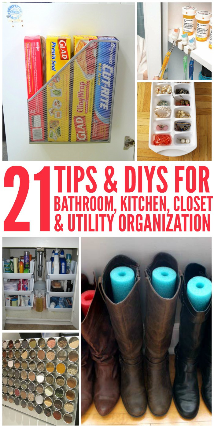 DIY Projects For Home Organization
 21 Tips and DIY Organization Ideas for the Home