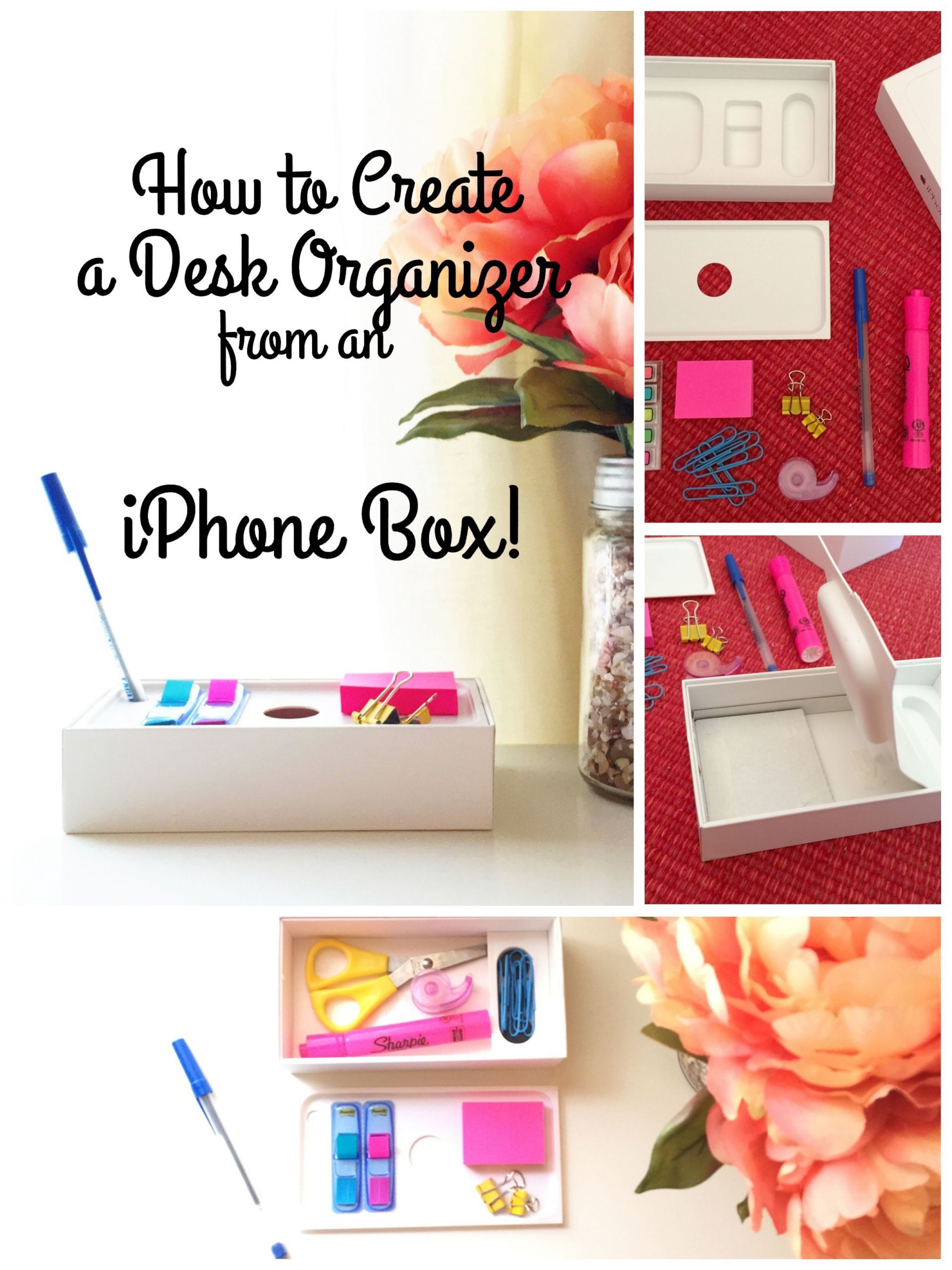 DIY Receipt Organizer
 How to Create a Desk Organizer from an iPhone Box And