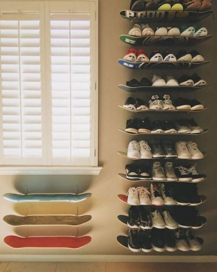 DIY Shoe Organizer
 15 Excellent DIY Shoe Storage Projects to Get Your