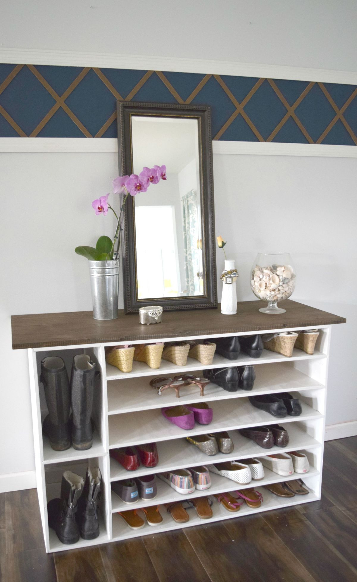 DIY Shoe Organizer
 Stylish DIY Shoe Rack Perfect for Any Room