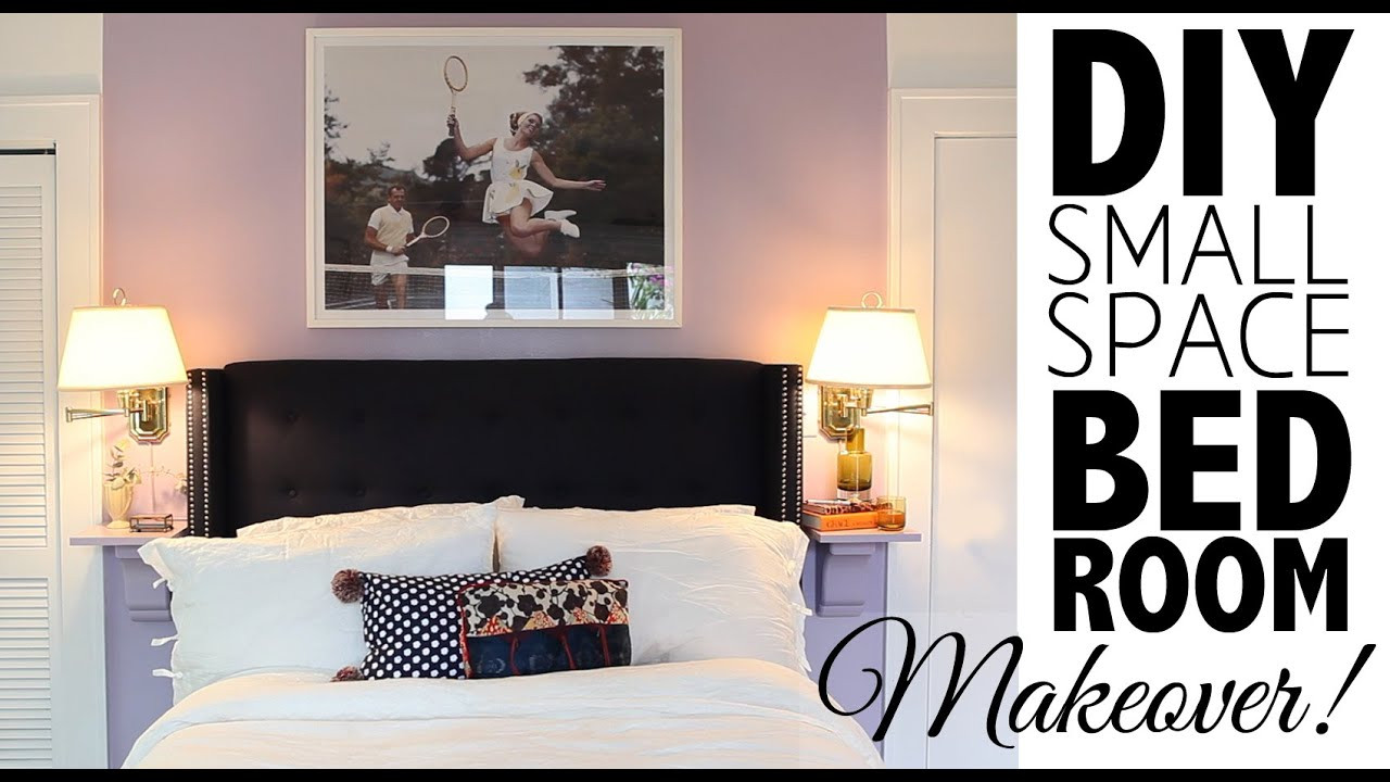 Diy Small Bedroom Makeover
 DIY Small Space Bedroom Makeover