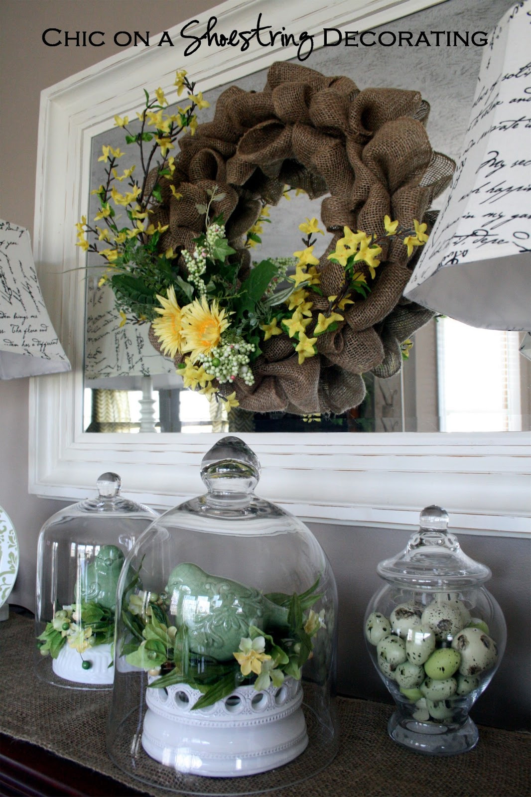 DIY Spring Decorations
 Chic on a Shoestring Decorating Cheap DIY Spring Wreath