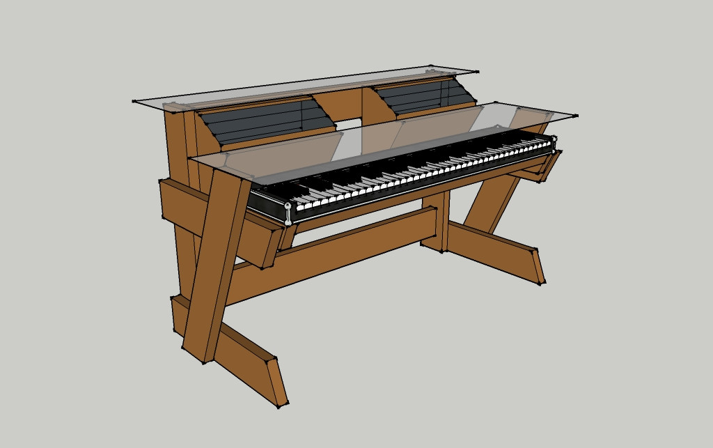 DIY Studio Desk Plans
 DIY Studio Desk Keyboard Workstation under $100