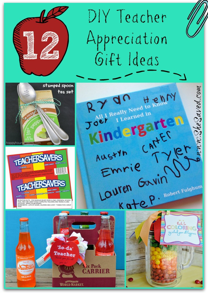 DIY Thank You Gifts For Teachers
 12 DIY Teacher Appreciation Gift Ideas SheSaved