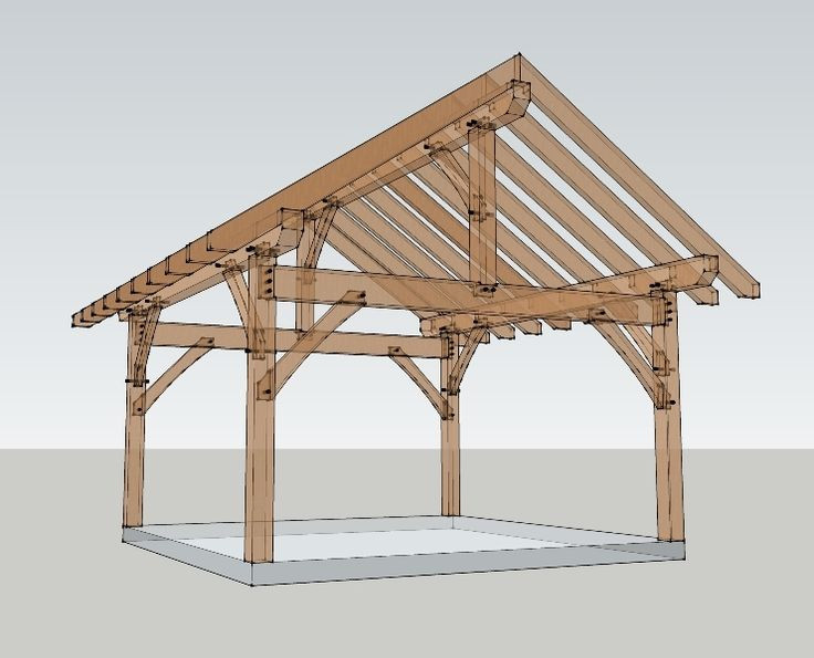 DIY Timber Frame Plans
 16x16 Timber Frame Plan Famunka