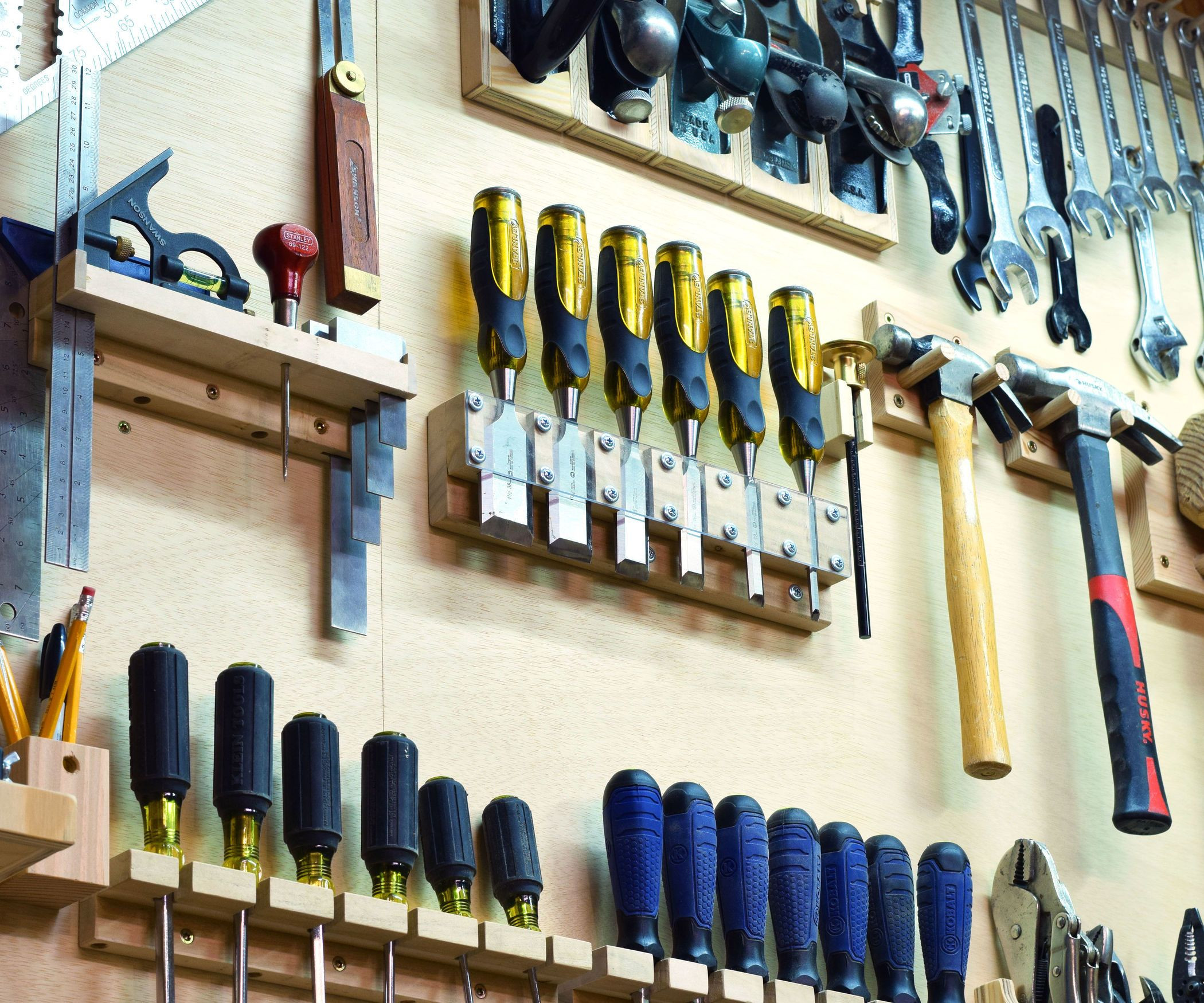 DIY Tool Organization
 Custom Tool Wall DIY accessories