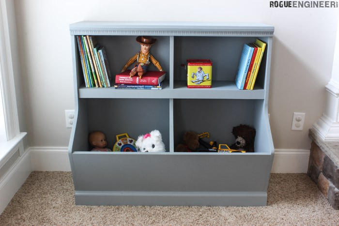 DIY Toy Storage Plans
 Bookcase with Toy Storage Rogue Engineer
