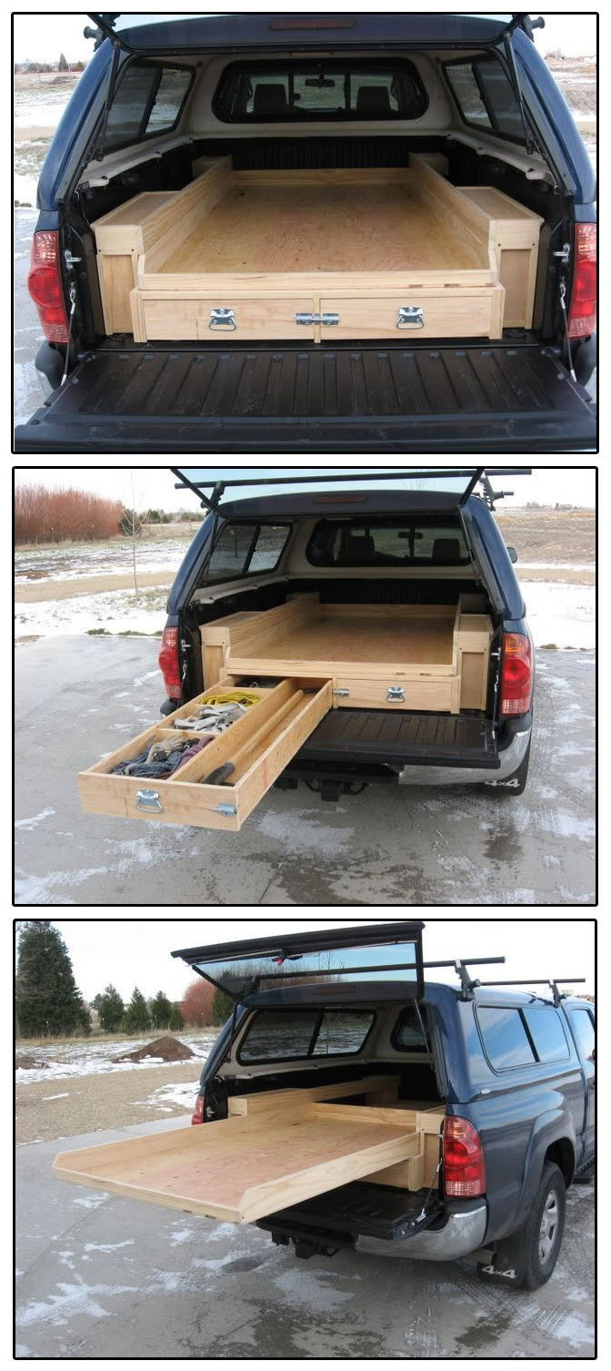DIY Truck Bed Storage Plans
 For your mobile workshop needs