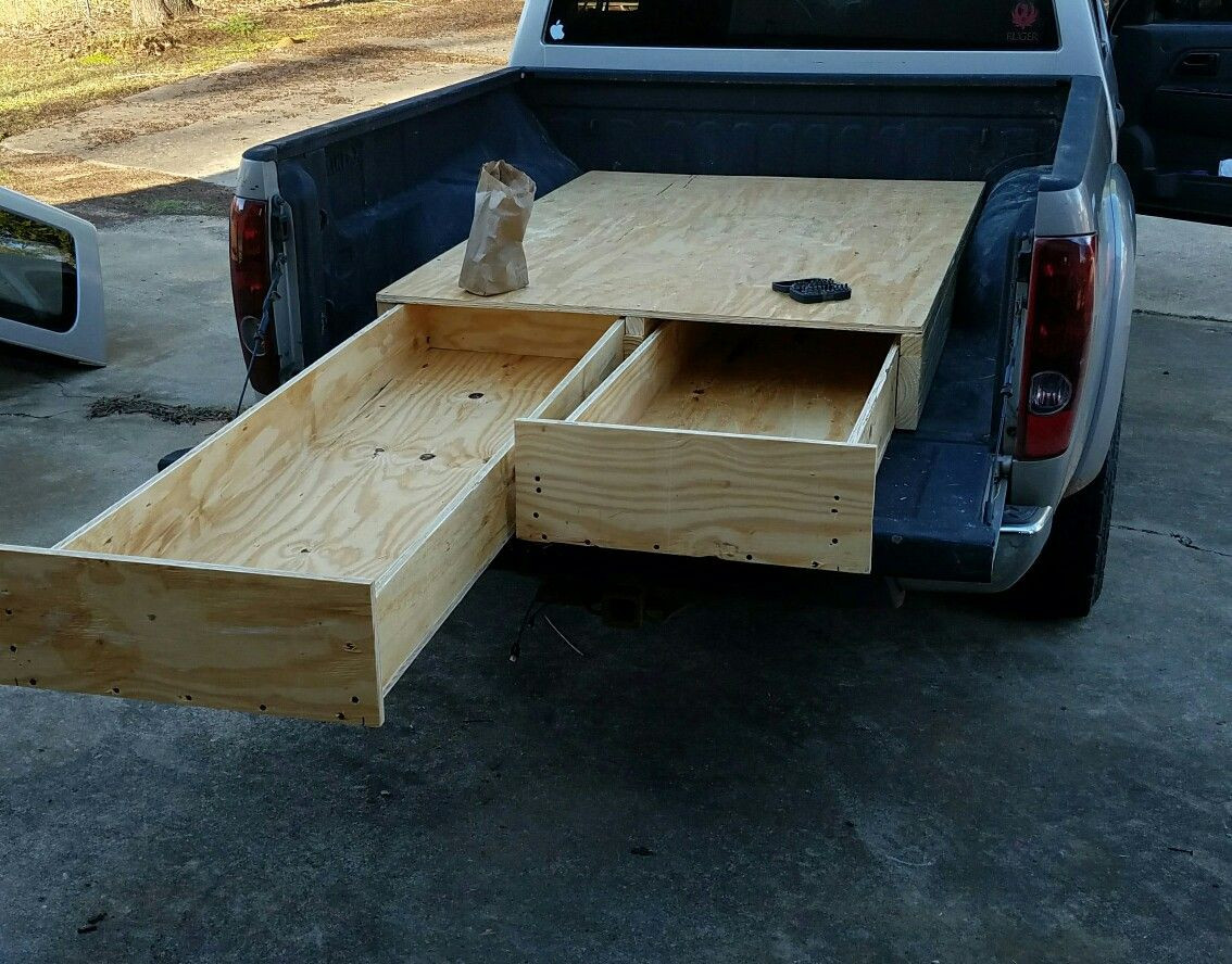 DIY Truck Bed Storage Plans
 Diy storage drawers in truck bed